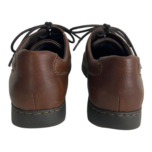 Born Crown Pebbled Leather Lace Up Oxford Low Heel W24376  Born Women’s 9 M Brown  Leather Lace Up Oxford Low Heel Sneakers W24376